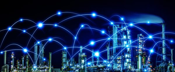 smart city and communication network concept. Internet of Things. Information Communication Network. abstract mixed media.