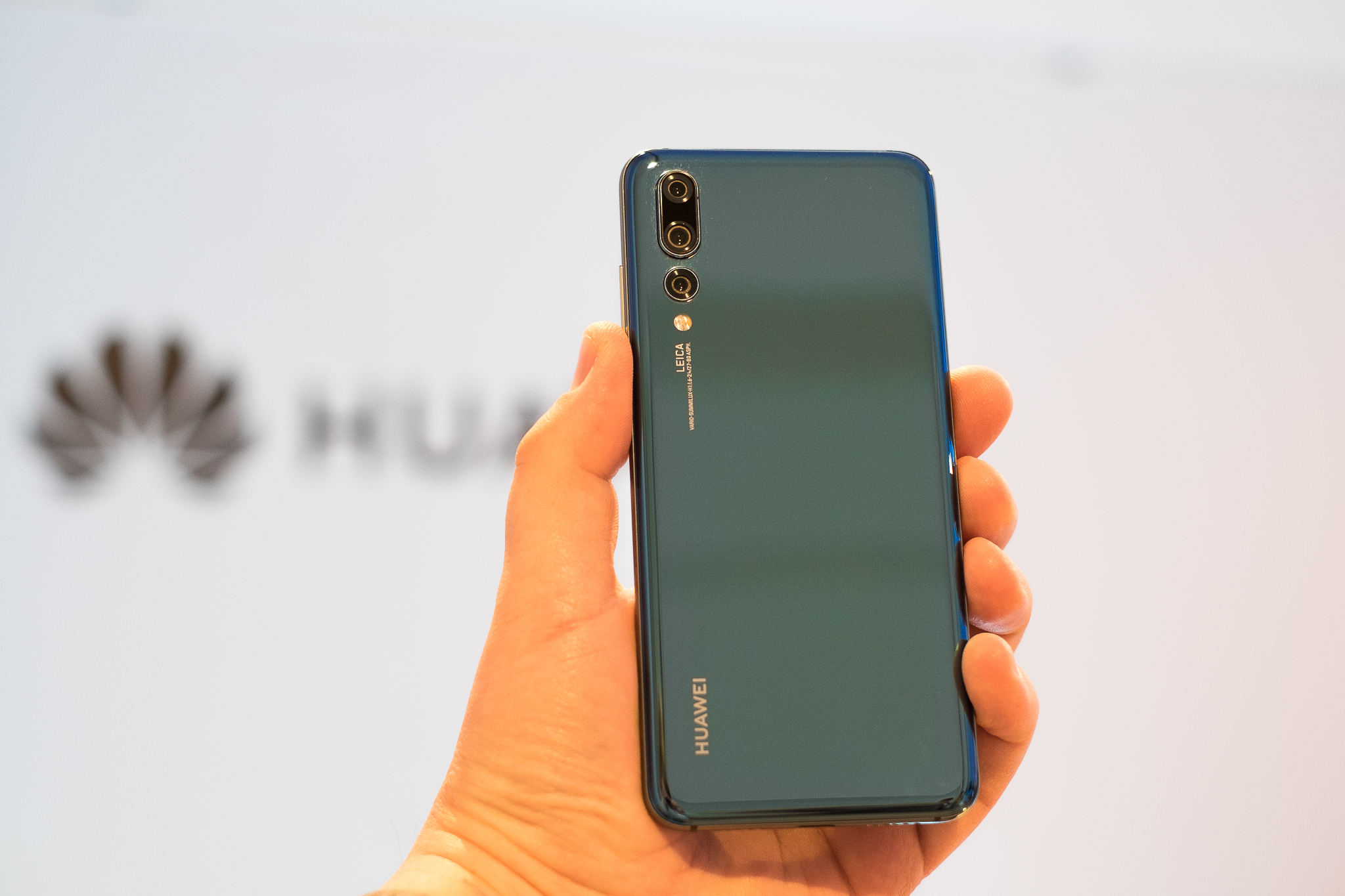WARSAW, MARCH 2018 - Newly launched Huawei P20 Pro smarpthone is displayed for editorial purposes